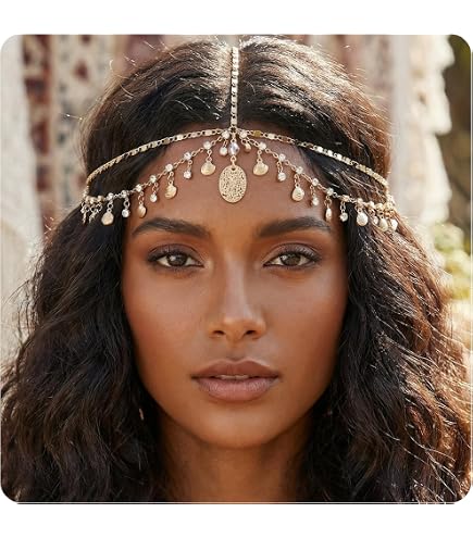 Amazon.com : BSLVWG Women's Headband Head Chain with Beaded