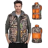 HOTHUGZ Heated Vest for Men with 12V 10000mAh Battery Pack, Men’s Lightweight Heated Vest Liner, Winter Outdoor Electric Vest