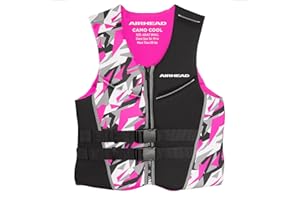 Airhead Women's CAMO COOL Kwik-Dry Neolite Flex Life Jacket, US Coast Guard Approved