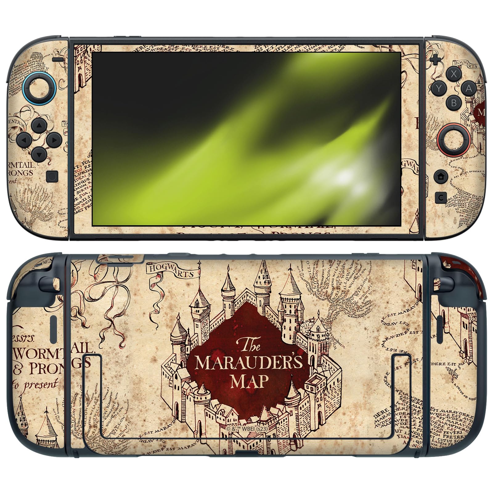 Head Case Designs Officially Licensed Harry Potter The Marauder's Map Graphics Vinyl Sticker Gaming Skin Decal Cover Compatible with Nintendo Switch 2