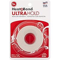 HeatnBond UltraHold Iron-On Adhesive, 5/8 Inch x 10 Yards