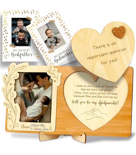 Tioncy Lot de 3 cadeaux pour marraine de Godchild, Thank You for Being My Godmother - 473