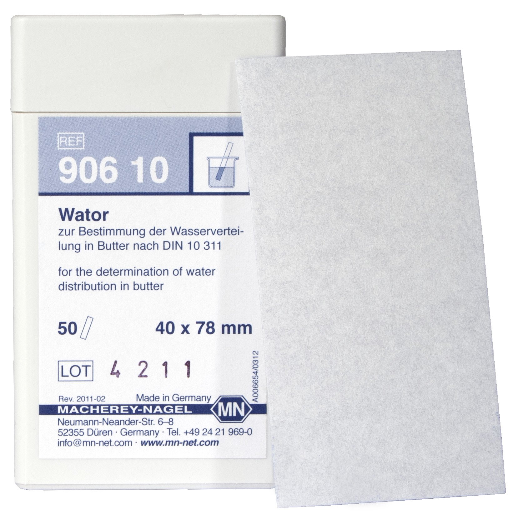 Camlab 1138858 WATOR Sheet, 78 mm x 40 mm (Pack of 50)