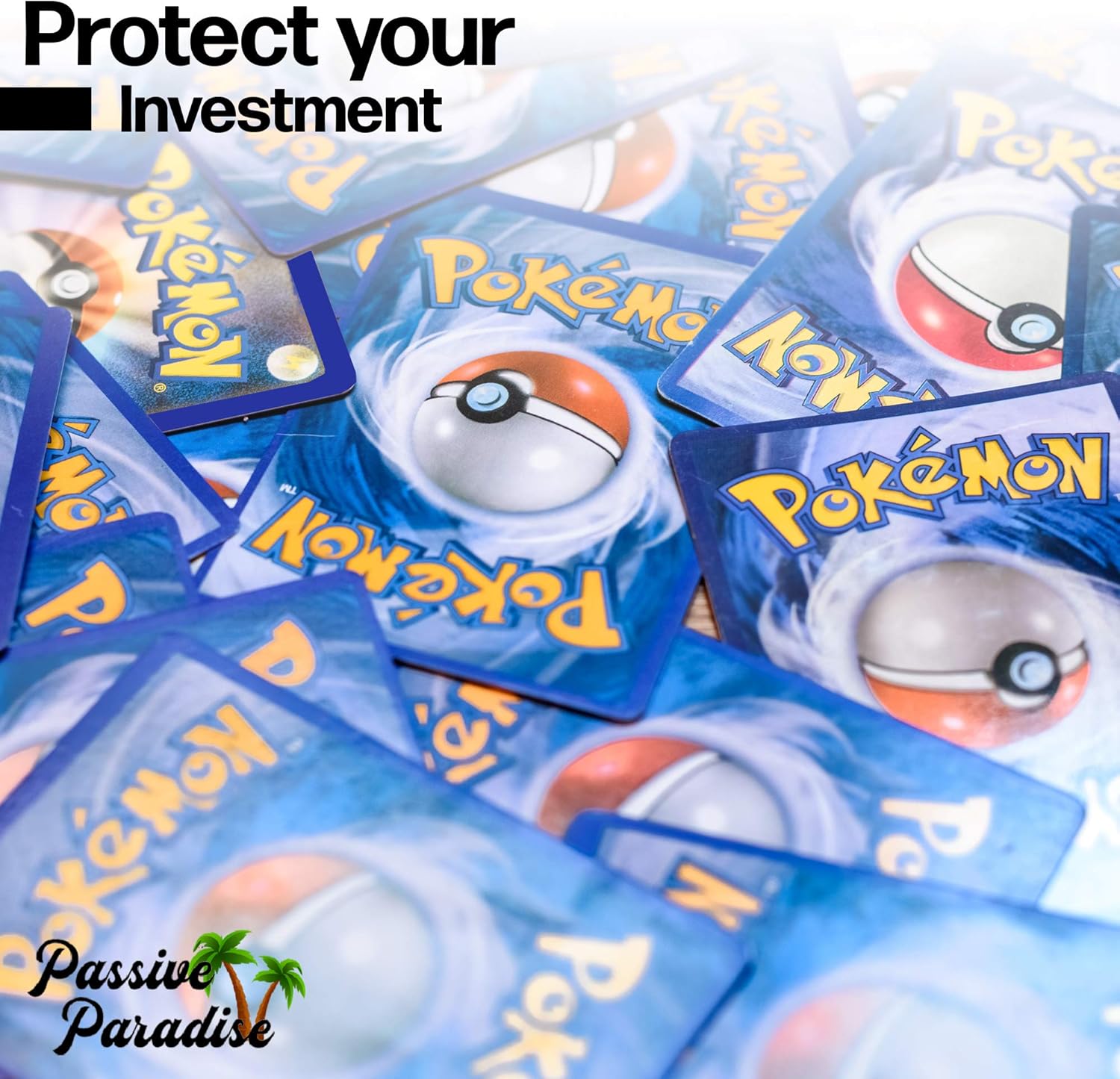 Passive Paradise Semi-Rigid Card Holders - 50 Count Premium Card Grading Submission Holders & 100 Penny Sleeves Included, Trading Card Protective Sleeves: Toys & Games