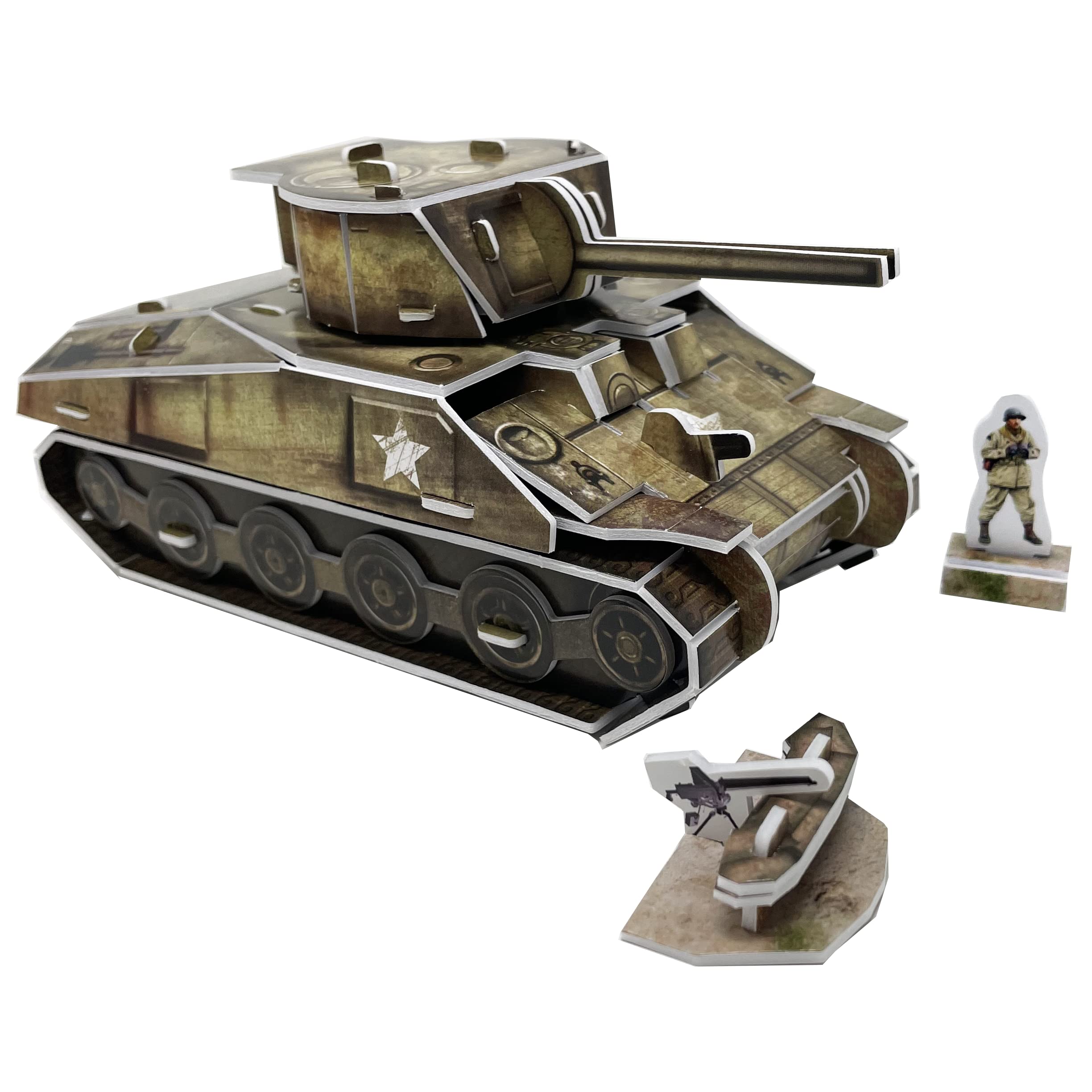 Army Tank 3D Puzzle (American Sherman Tank)