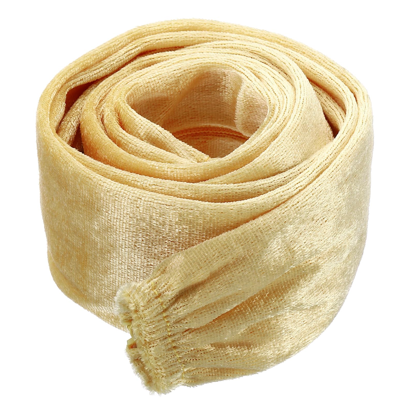 PATIKIL 5ft Lamp Chain Cover, Chain Protective Sleeve Washable with Zipper for Chandelier Lighting Wires Swing Light Fixture, Beige