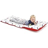 Disney Cars Padded Toddler Easy Fold Nap Mat With Attached Pillow Case - Navy,Red