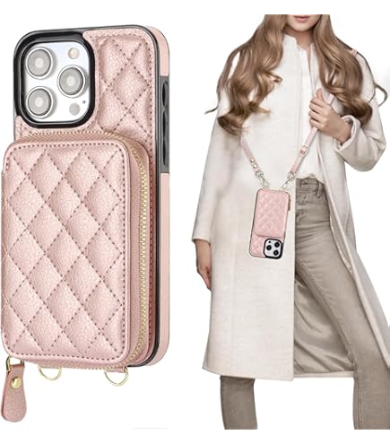 Bandolier Crossbody Phone Case Zipper Wallet Phone Case For IPhone