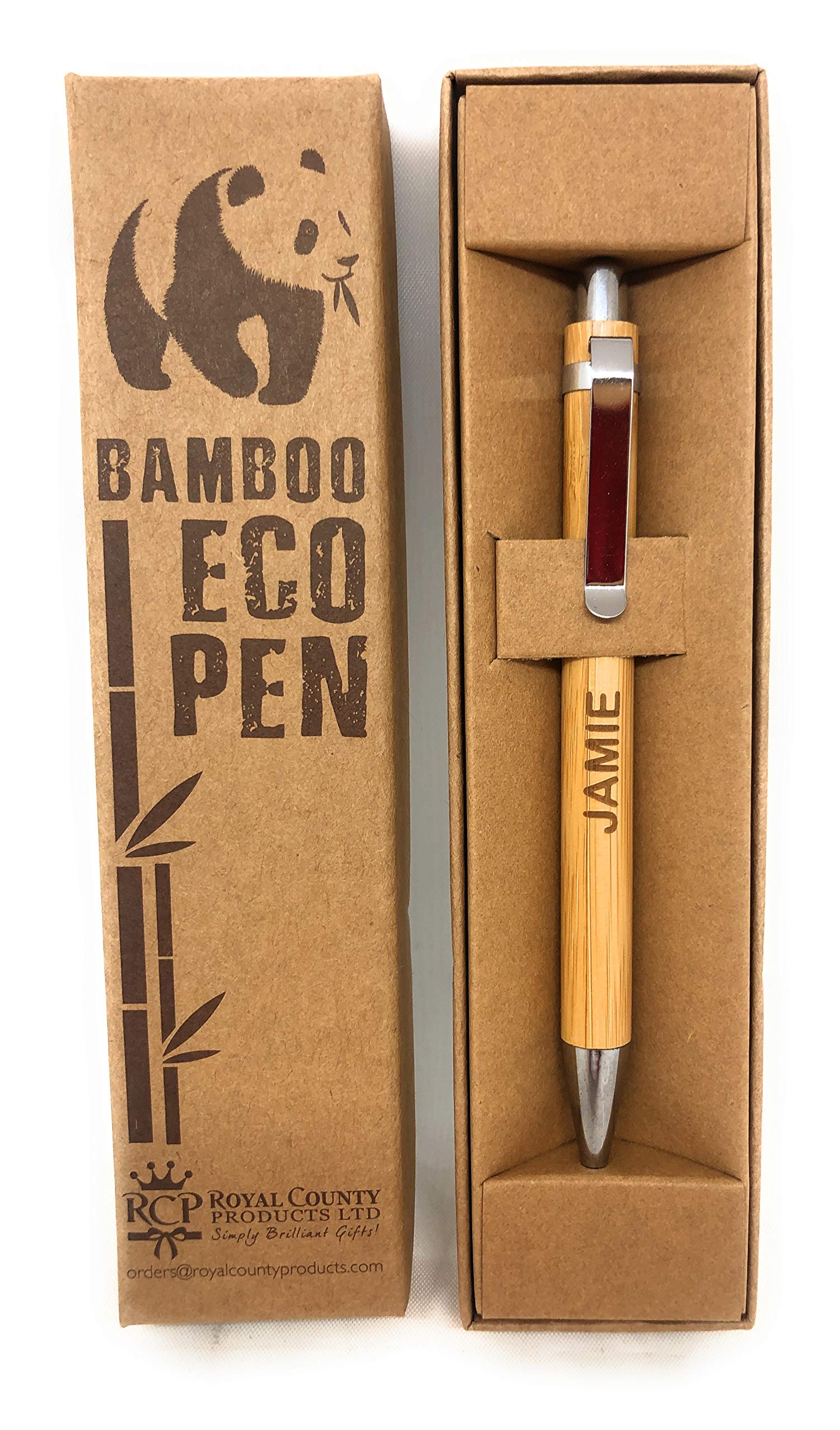 Personalised Bamboo Pens - Eco Friendly - Jamie