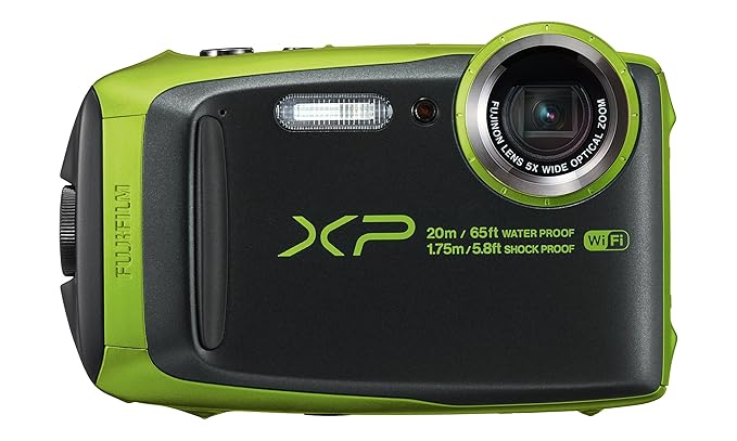Fujifilm FinePix XP120 Lime, CMOS Sensor Digitalkamera (16 MP, Optischer Zoom 5 x, wasserdicht 20 mt, Stabilisator mechanisch