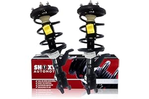 Shoxtec Front Pair Complete Struts Assembly Replacement for 2002-2006 Honda CR-V Coil Spring Shock Absorber Repl. Part no.172144 172143