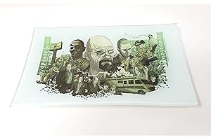 E.G.G. Shatter Resistant Glass Tray: Decorative Tray/Rolling Tray/Collectable/High Resolution/Great Gift (Breaking Bad)