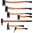 1844 Helko Werk Germany Förster 7 Piece Set - 1 x Hatchet - 1 x Light - 1 x Medium - 1 x Heavy Felling Axes - 1 x Fireman's Hatchet - 1 x Sappi - 1 x Splitting Maul (Förster Axe Set)