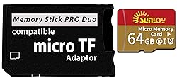 PSP Memory Stick Adapter with 64GB Micro SD