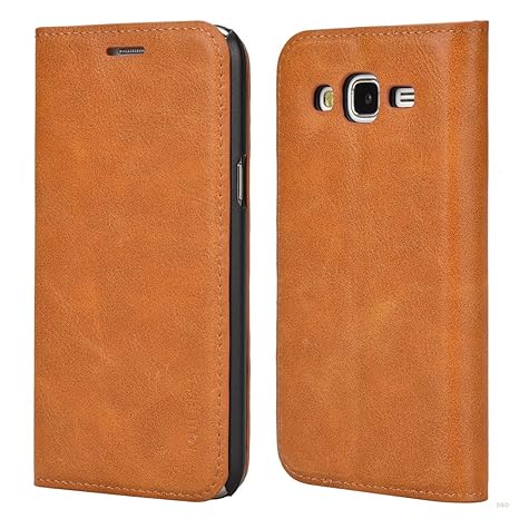 Mulbess (Slim Style) Premium Handy Schutzhülle Ledertasche im Kartenfach für Samsung Galaxy J5 Duos (2016) Tasche Hülle Leder