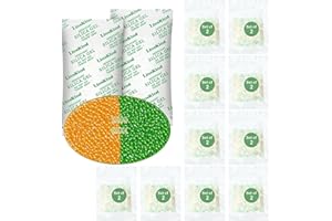 LinsKind 50 Gram [20 Packets] Food Grade Silica Gel Packets, Moisture Absorbers for Moisture Control - Protects Items from Mo