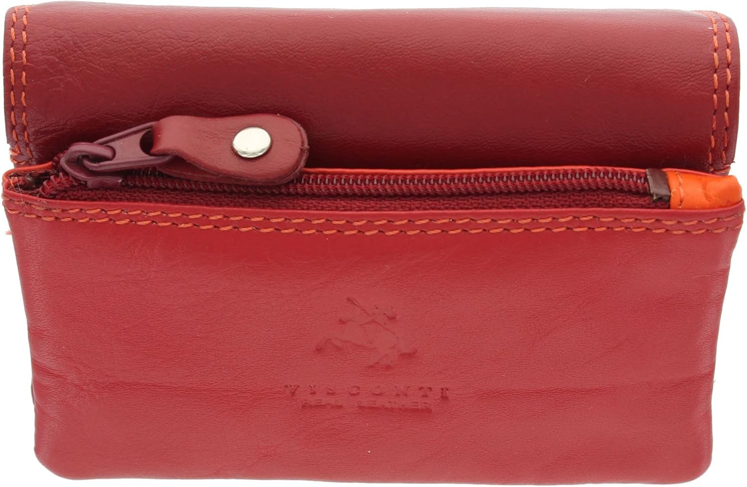 Visconti Leather Rainbow Collection Tahiti Purse RB99 Red Multi - Image 3