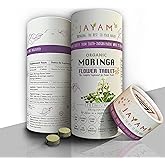 JAYAM Moringa Flower Tablets –100% Pure Organic for Women: Supports Energy, Hormonal Health, Anti-Aging, Immunity Boost with Reqd Vitamins & Amino acids | Non-GMO | 2-Month Supply 120 Tablets 500mg