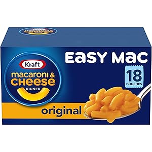 Kraft Easy Mac Original Flavor Macaroni and Cheese Meal (18 Pouches)