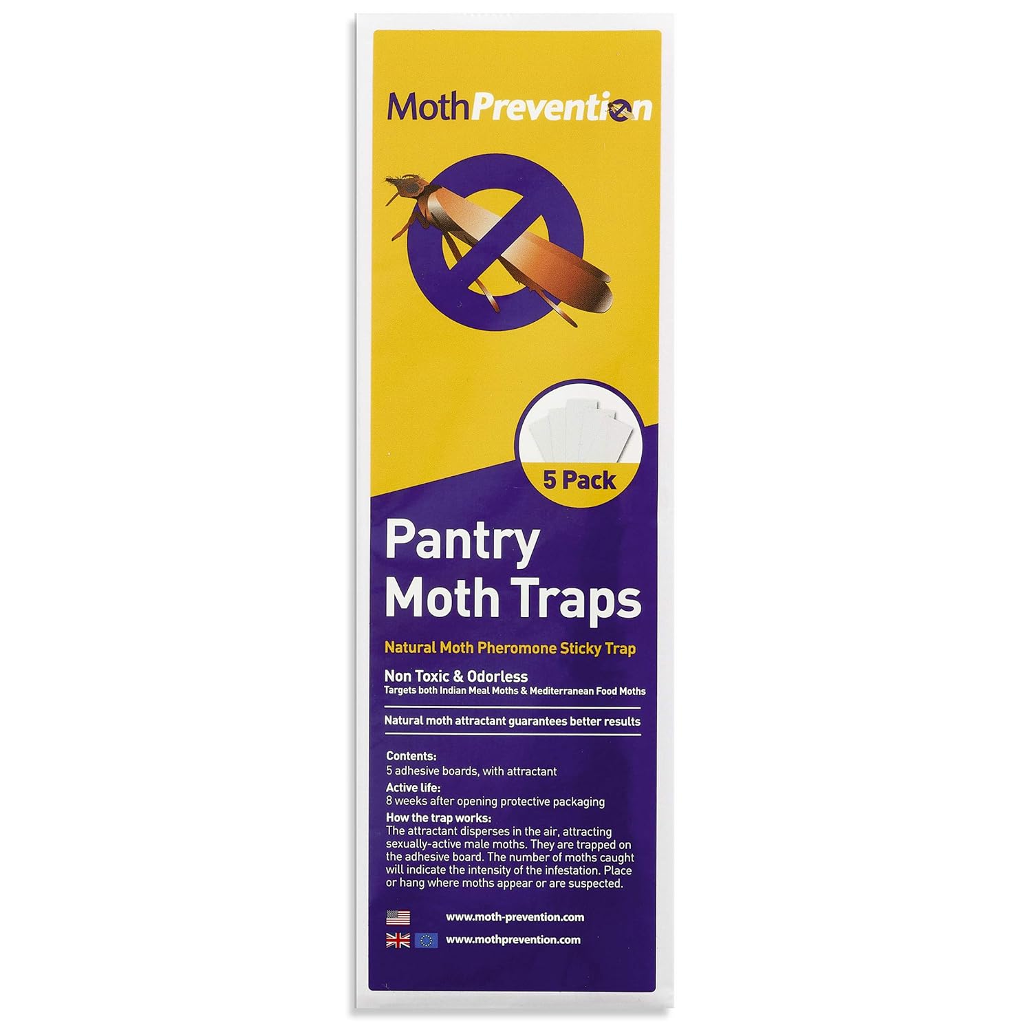 PANTRY MOTH TRAPS 5Pack from MothPrevention Pantry Moth Killer