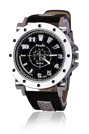  Fenix Premium Watch Analog Stylish Leather Watches for Men (Black)