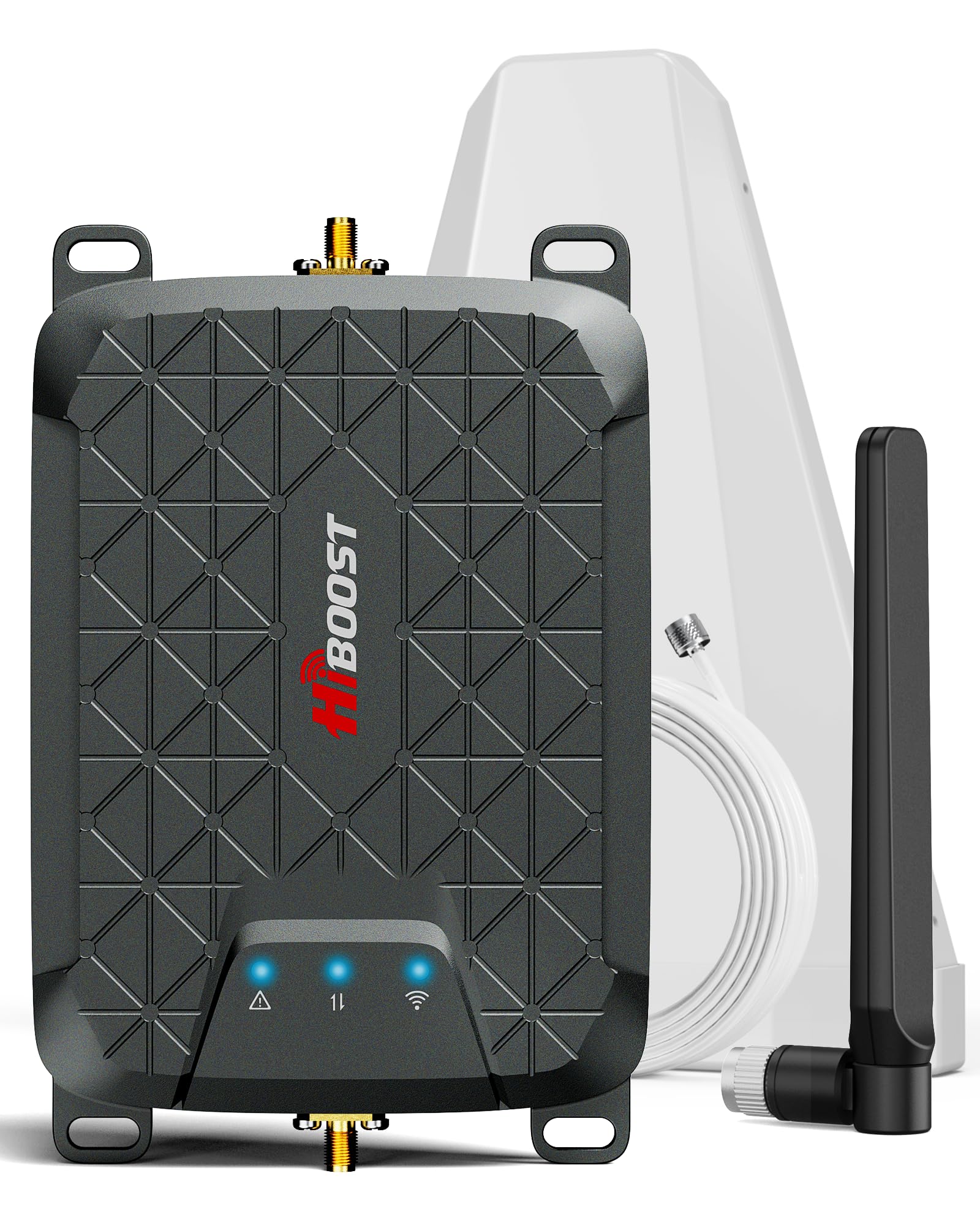 Mini Cell Signal Booster for Verizon, AT&T, T-Mobile| Up to 1500 Sq Ft/One Room| High Power Outdoor Receiving Antenna| 5G/4G/3G LTE| Band 5, 12/17, 13|App Service + Install| FCC Approved