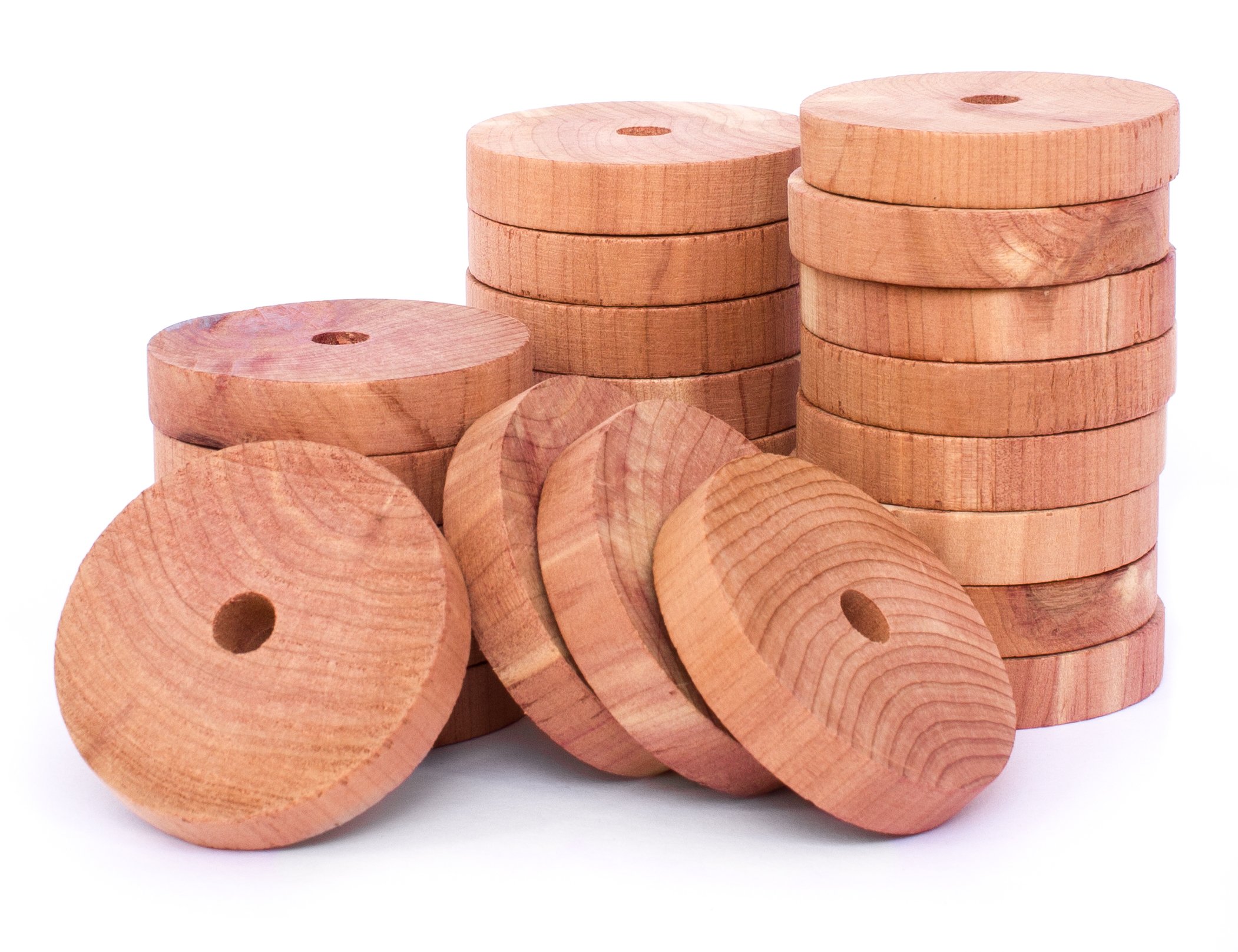 Cedar Rings Anti Moth Away Repellent for Closets Drawers 100 Natural