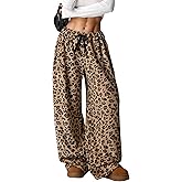 SOLY HUX Women's Wide Leg Sweatpants Drawstring Baggy Trousers High Waisted Loose Casual Jogger Pants