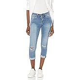 WallFlower Jeans for Women Ultra Crop 23.5” Inseam Mid-Rise​​ Insta Soft Denim, Juniors Jeans, Maeve, 18 Plus