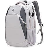 Swissdigital Design Business Laptop Backpack, College Laptops Backpack with USB Charging Port for Men and Women Fits 16 Inch Notebook, Mauve Grey | SD1670-05
