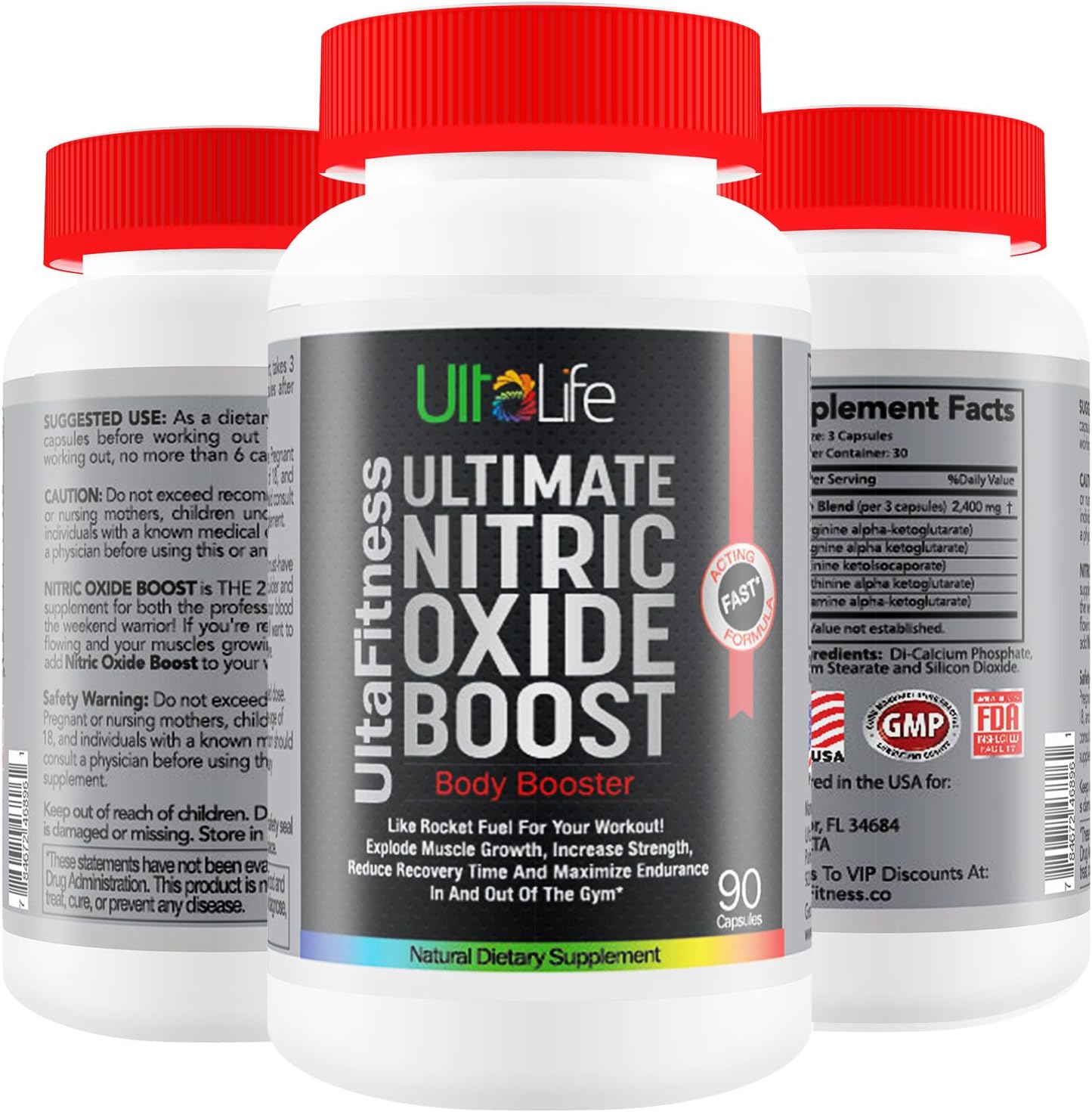 1 Nitric Oxide Booster L Arginine Blend Best Pre Workout Pill