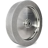 UF-SHARP Mega Square CBN Grinding Wheel 8 inch 180 Grit,1.5" Wide | 5/8" Arbor,Sharpening Woodturning Tool、Knife,Vibration-Free,Cooler Grinding,No Dressing Required,Less Abrasive Dust
