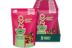 Orchard Valley Harvest Salad Toppers Glazed Pecans With Sweetened Cranberries & Roasted Pepitas, 3.5 oz (Pack of 6) Resealable Bag, Made With Real Fruit, No Added Colors, Gluten Free, Great On Yogurt, Healthy Snacks for Adults
