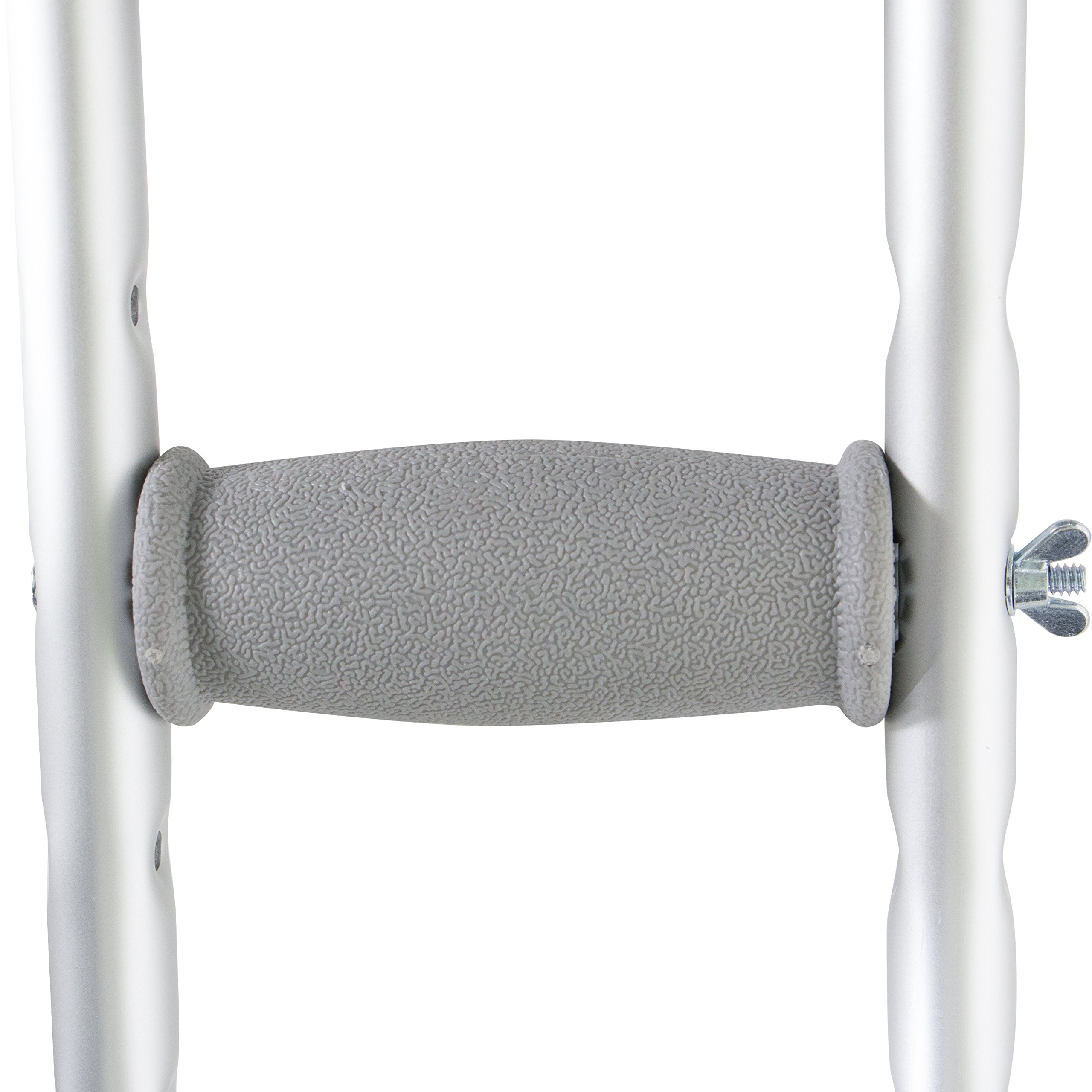 PCP Aluminum Crutches, Push Button Adjustable Height, Lightweight, 1 Pair, Kids Child Size (4'0