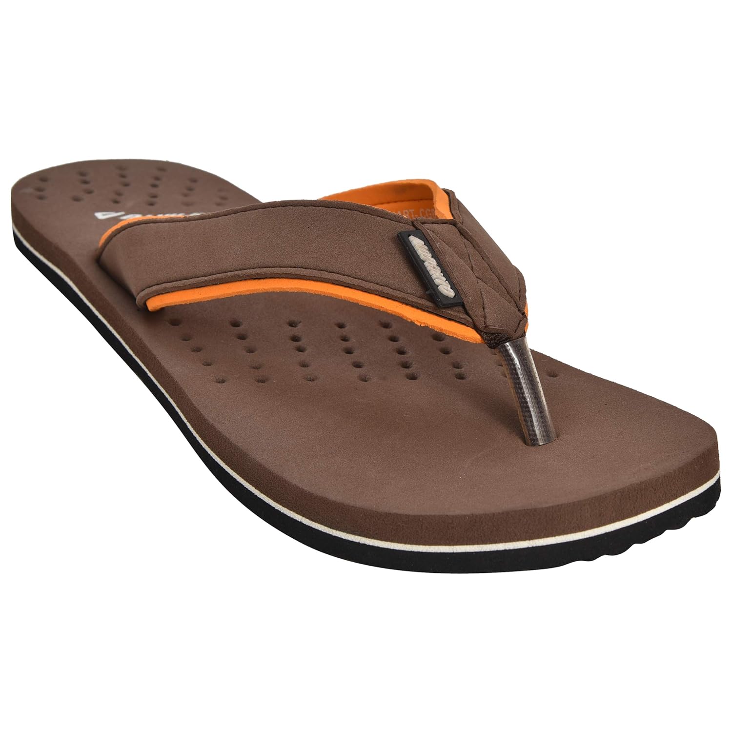 brown rubber flip flops