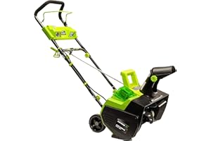 EARTHWISE POWER TOOLS BY ALM Earthwise SN74022 22" 40V Cordless Electric Snow Thrower, (4.0AH Battery & Charger Included)