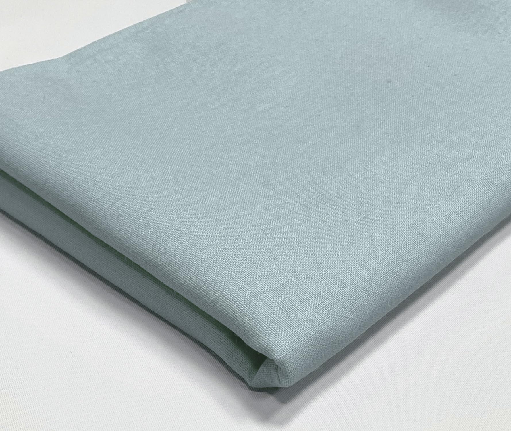 A-Express Plain Cotton Fabric - 60 Inches 150cm Extra Wide Per Metre - 150 GSM Viscose Material - for Clothing, Quilting, Curtain Lining, Sheeting, Costume, Dress, Bedding - Light Blue 5 Meters — image 1