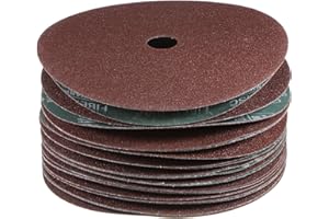 HARFINGTON 25pcs 60 Grit Aluminum Oxide Resin Fiber Discs 7" x7/8" Metal Sanding Grinding Discs for Angle Grinding Machine Po
