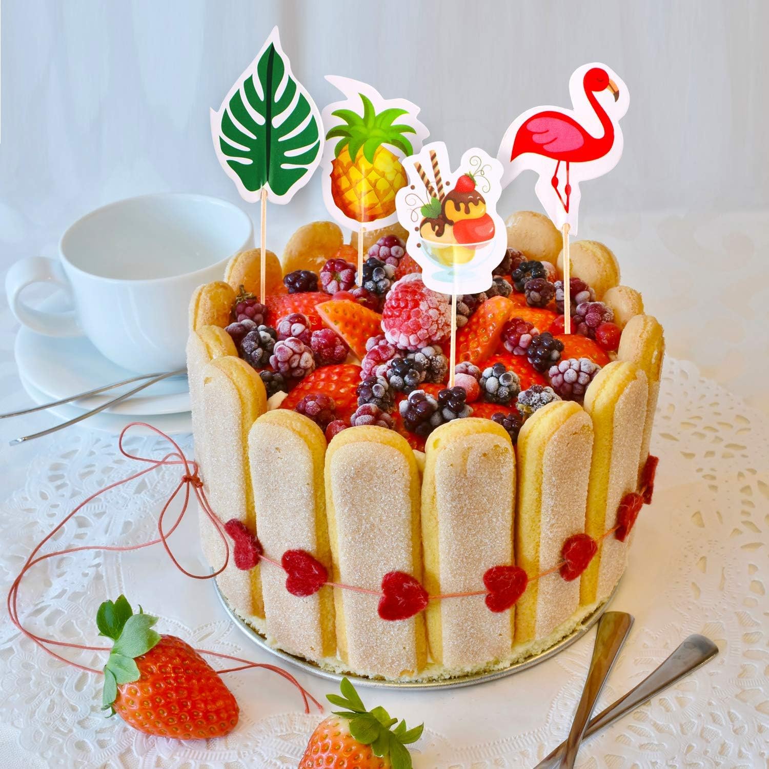Zarrs Decoration Gateau 18 Sets Hawiian Luau Fete A Theme Decoration De Gateau De Mariage Pour Les Fetes Danniversaire Fruits Picks Aliments Picks Patisserie Ustensiles A Patisserie Rodschinson Com