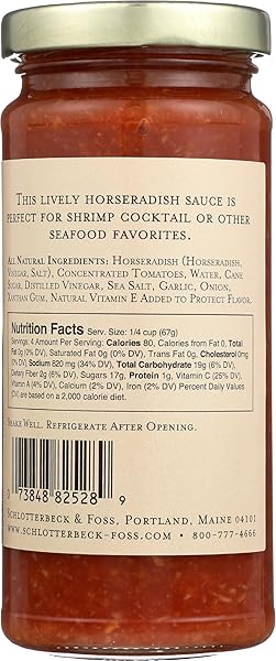 SCHLOTTERBECK & FOSS COCKTAIL SAUCE, 8 FZ