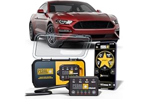 PEDAL COMMANDER for Ford Mustang 2011-2025, Throttle Response Controller, Plug-and-Play, 4 Modes 36 Sensitivity Levels, App C