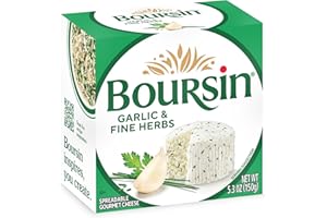 Boursin Garlic & Fine Herbs Cheese, Artisan fresh cheeses, 5.2 Ounce