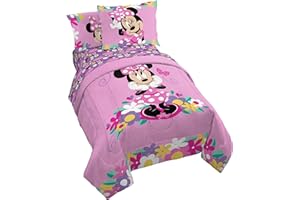 Jay Franco Kids Comforter Set Includes Sheets and Pillow Covers - Soft and Cozy Bed Set for Stylish Room Decor, Pink - Minnie