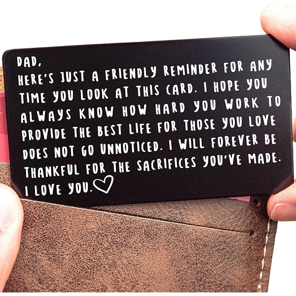 „I Love You“ Brieftaschen-Karte Aus Edelstahl – Personalisiertes Geschenk Für Ihn Zu Valentinstag, Jahrestag Oder Geburtstag