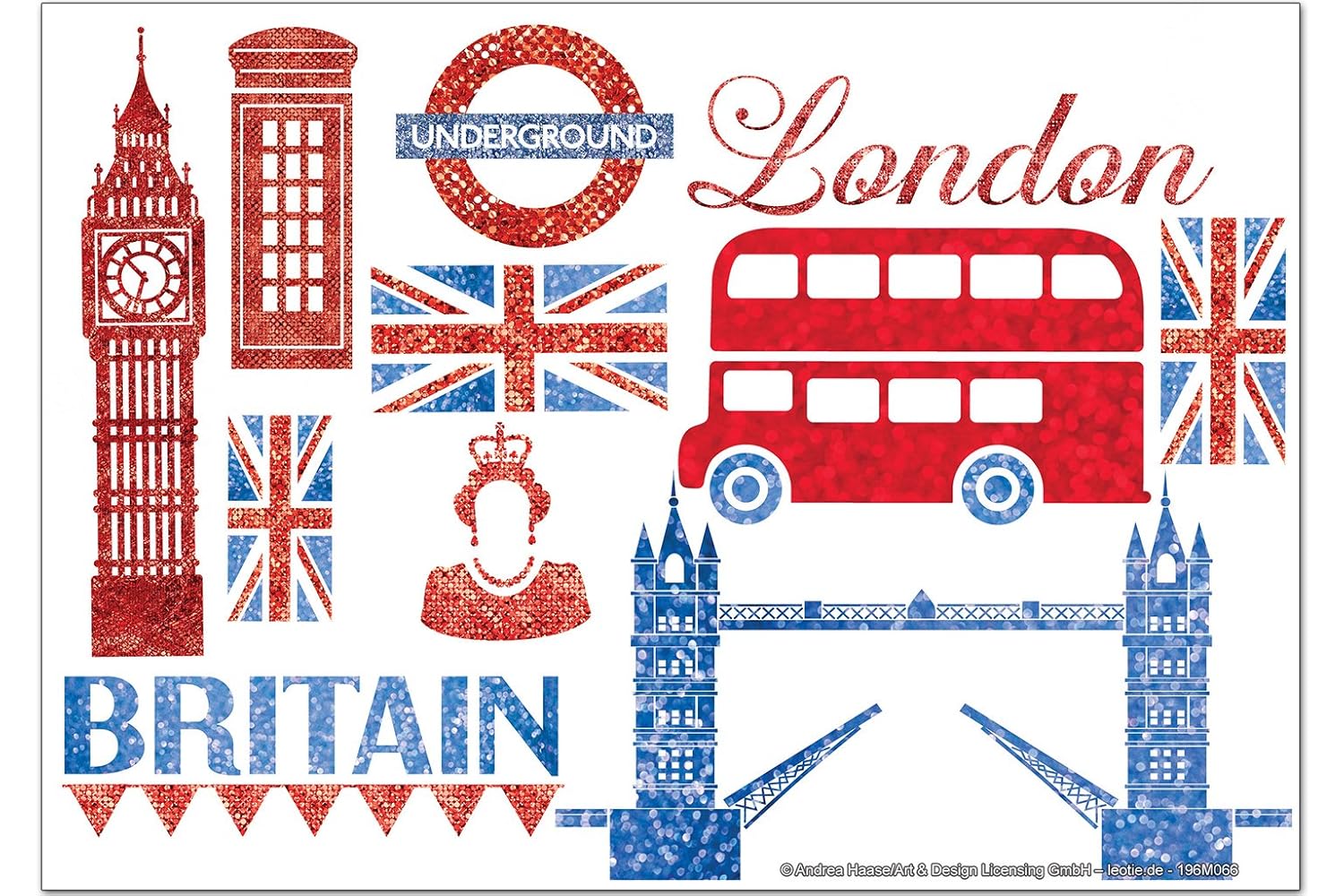 Iman Nevera Retro Wall Art Metropole Londres Inglaterra: Amazon.es ...