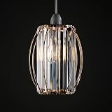 Giggi Gold Crystal Light Shade Cylinder 16x20cm with Oval Rings view 7
