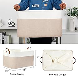 DULLEMELO Extra Large Baskets for Organizing, 22" X