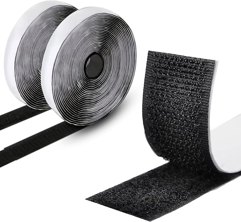 ARMIZ Hook and Loop Tape 20mm x 10m Self Adhesive Black