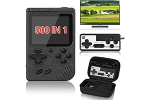 VAOMON Handheld Game Console for Kids Adults - Electronic Games for Kids with Classical FC Games,Portable Retro Handheld Game Console,3.0Inches LCD Screen,Support for Connecting TV and Two Players(Black)