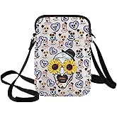 BWWKTOP Horror Clown Crossbody Bag Scary Art Clown Gift Work Of Art Makeup Bag Horror Movie Fan Gift Merchandise